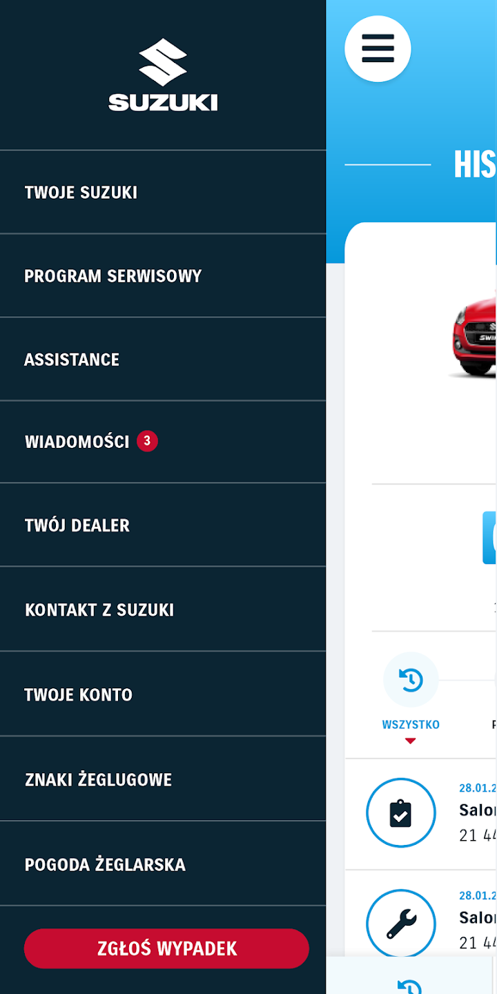 Moje Suzuki screenshot 2